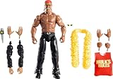 Mattel WWE Elite Collection Action Figure & Accessori, Premium Live Event Hulk Hogan Set, Wrestlemania con Howard Finkel Build-A-Figure Parts