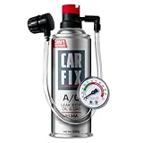 CARFIX HOBBY Refrigerante sostitutivo r134a per climatizzatori auto - 1 bomboletta 3in1 con tubo flessibile integrato e manometro, 235 g