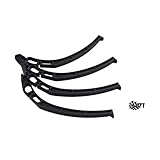 QWinOut 140MM High Landing Gear Skid Wheels Tripod for DIY FPV Aircraft compatible for DJI F450 F550 RC Quadcopter Hexacopter Multirotor (Black)