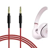 GEEKRIA QuickFit Audio Cavo Compatibile con Beats Solo3.0, Solo2.0, Solo1.0, Studio3, Studio2, Studio, Executive, Pro, Mixr Cavo, 3.5mm Cavo Stereo Sostitutivo (1.2 m)