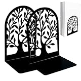Raccoglitori decorativi - Libro artistico in metallo a forma di albero, fermate sicure per pagine non leviganti | Accenti moderni per biblioteche domestiche, design durevole in ghisa, libreria