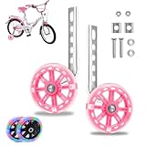 GothicBride Rotelle di supporto per bicicletta, universali, per bambini da 12,14,16,18,20 pollici (rosa)