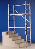 Svelt Trabattello Multiposizione in Alluminio Trasformabile in Scala a Cavalletto per Uso Professionale Leggero, MagoS
