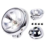DZSQEGBX Fari Anteriori per Moto Faro Anteriore per Moto 12V Luce di Marcia Cromata per Steed per VLX 400 per Shadow 600 per Magna 250 Faro Anteriore