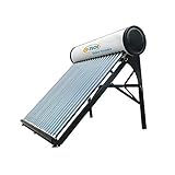 PANNELLO SOLARE TERMICO ACQUA CALDA SANITARIA ACCIAIO INOX TUBI SOTTOVUOTO CIRCOLAZIONE NATURALE - MOD. BASE (100 Litri - Base)