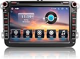 Autoradio 2 DIN per VW Golf 5 6 T5 Polo Sharan Passat T iguan – Android 13 (4GB+64GB, 2.0GHz, 8-Core) con Navigatore, Bluetooth, 4G, WiFi, GPS, Schermo 8" Touch per Volkswagen