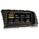 Erisin Android 14 Autoradio GPS Navigatore per Audi Q5 2009-2016, 8.8 pollici IPS Schermo Supporto Bluetooth 5.1 CarPlay Android Auto WiFi 4G DAB+ USB DSP Canbus OEM MMI Radio Qualcomm 8-Core 4GB+64GB