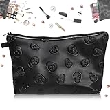 Supoetry Borsa Cosmetica Con Stampa Teschio, Astuccio Con Stampa Teschio, Borsa Cosmetica Con Teschio Piccolo, Idéal Pour Transporter Des Effets Personnels Lors De Vos Déplacements