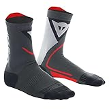 Dainese Thermo Mid Socks, Calze Medie Termiche Moto, per Uomo e Donna, Nero/Rosso, 4244