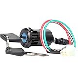 Moto Blocchetto Accensione Blocco Interruttore a Chiave Accensione a 4 Fili Blocchetto Interruttore Di Avviamento Con 2 Chiave Per 50-250Cc Scooter Avt Kart Veicolo Elettrico Bicicletta Pieghevole