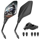 Moto Specchietti Retrovisori Laterali E24 Omologati, Universali con M10 M8 Filettatura Destra e Sinistra