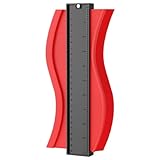 Rseuphiee Duplicatore Di Contorni Da 10 Pollici, Dima Strumento Di Misurazione, Replicatore Di Profilo Sagoma Precisa Con Blocco, Profilometro, Irregolare Profile Misuratore Per Piastrelle Pavimenti