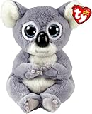 Ty - Peluche - Beanie Bellies - Koala - Melly - Grigio e bianco - Pupazzo koala con occhioni azzurri glitter - I peluche morbidi e coccolosi - 20 Cm - 40726, 2009303