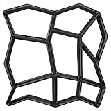 MAGT Stampo Pavimento Cemento, Pavimentazione di Pietra Cemento Forma 34,5 x 32,5 x 3,6 cm per Giardino in Pietra