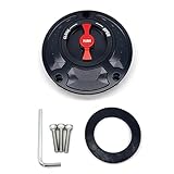 Copritappo Serbatoio Carburante Senza Chiave Per Moto Per Ducati 748 916 996 998 848 1098 S/R Monster SuperSports Tutti Gli Anni Tappo Serbatoio Carburante(Black and Red)