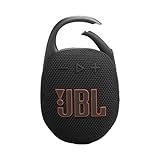 JBL Clip 5 Speaker Bluetooth Portatile, Altoparlante Wireless Compatto, Moschettone Integrato, Waterproof e Resistente alla Polvere IP67, fino a 12 h di Autonomia, App JBL Portable, Nero