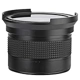 WCL-X100 II Obiettivo Fisheye di Conversione Grandangolare 10x10x10 58mm 0,35x Obiettivo Fisheye Super Grandangolare per Fotocamera Reflex DSLR Nero