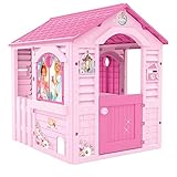 Chicos Casetta per Bambini Pink Princess, Adatta per Interni ed Esterni, Include Adesivi per Decorarla, Realizzata in Plastica Resistente e Durevole, Colore Rosa, 89613
