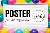 Mr pubblicità - Poster Personalizzato con immagine/logo/testo - PERSONALIZZA QUI - Poster in Carta - per feste, pubblicitario, sport, eventi, compleanno, matrimonio, battesimo (70x100, CARTA)