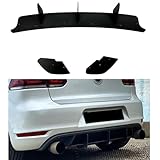 LohxA Diffusore Spoiler per paraurti Posteriore per Auto, divisori Laterali Posteriori per VW Golf 6 GTI Golf MK6 GTI 2008-2013, ABS