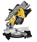 FEMI JOB LINE FM-TR100 - Troncatrice 2000W - 305mm - Legno e Alluminio - Piano Superiore - Testa Inclinabile - Struttura in Alluminio Fuso - Blocco Auto-Centrante - Impugnatura Ergonomica