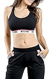MOSCHINO Top Donna Nero Logo E23MO18 ZUA6809 L