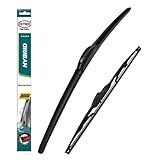 HEYNER Spazzole tergicristallo per Toyota Yaris 2011-2019 Set di ricambio anteriore posteriore h2812HRC