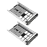 Heretom Set di 2 Hard Drive Tray Caddy 3,5 Pollici F238F 0F238F Vassoio per dell PowerEdge T710 R710 R410 R510 T410 T310 T610 R310 T620 R720 R820 R530 T430 MD3400 And More - Hot Swap Staffa
