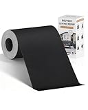 BOUYEER Pelle Adesiva per Riparazioni, 10x210 CM ecopelle toppe adesive per tessuti, Set Riparazione Ecologico & Senza Odori per Mobili/Divano/Sedili Auto/Borse/Restauro, Nero