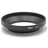 vhbw paraluce nero 72mm per obiettivo fotocamera Fuji/Fujifilm XF 10-24 mm F4 R OIS