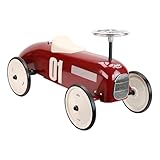 Vilac - Macchina a spinta per bambini, stile vintage, in metallo, colore: bordeaux