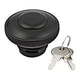 Tappo Serbatoio Benzina Chiave Serratura Antifurto Nero per Harley Davidson dal 1996 in poi Sportster 883 1200 XL Iron Hugger Sport Roadster Custom Forty Eight Dyna Softail Road King Touring Road