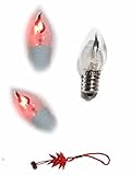 BLUSUPERSHOP ricevi solo lampadina 1 LUCE alta 6 cm EFFETTO FUOCO ATTACCO PICCOLO ELETTRICO 220V PER PRESEPE SAN GREGORIO ARMENO ARTIGIANALI shepherds crib gia OMAGGIO PORTACHIAVI AMULETO