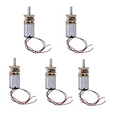 CSFFA 5 pezzi DC 3V-6V N20 Mini Micro Motore con ingranaggi in metallo ruota dentata Motori 60 giri/min Lenta velocità Riduttore completamente in Giocattolo