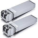 10Gtek [x2 pcs 10Gb SFP+ SR Multimodale Fibre Modulo, 10GBase-SR LC Transceiver Compatibile per Cisco SFP-10G-SR, Meraki, Mikrotik, Ubiquiti UniFi, Netgear, Zyxel, Qnap, D-Link, TP-Link, Open Switch
