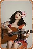 Mon Laferte (Norma Laferte, Singer) - Poster musicale cinematografico cinema teatro 20 x 30 cm, targa in metallo vintage per casa, bar, pub, garage, decorazione regalo