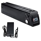 Batteria Ebike 36V 48V bicicletta pedelec batteria elettrica bicicletta bianca forma per Aldi per MiFa Trio per Samsung Zhenlong Phylion e molti altri con caricabatterie (36V 18Ah)