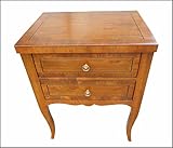 Lacommodemobili Comodino Classico Due cassetti lastronato a Mano