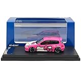 Ghost Player 1:64 EG6 Rosa Diecast Model Car Miniature Collection Auto Gift Toy Vehicle Models