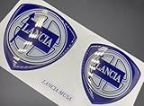 Adesivo resinato compatibile per Lancia MUSA, coppia per cofano e baule. effetto 3D. Fregi colore Blu.Per modelli fino al 2007
