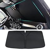 SAXTZDS Parasole per BMW Serie 3 F31 Touring 2011-2019 - Parabrezza Anteriore Auto Nero - Accessori Auto