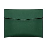 Skyzone Portadocumenti A4 in Pelle PU, Porta Documenti da Viaggio, Portafoglio per Documenti Impermeabile con Chiusura a Scatto,Custodia Porta Buste Custodia organizer per documenti cartacei (Verde)