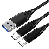 Cavo Caricabatterie Per Huawei P10 lite/P9 lite/P8 lite,Mate 10 lite/9 lite,P Smart,Y5 Y6 Y7 Pro 2017 2018,Honor 9 Lite,Mate 7 8,Cavetti Caricatore Micro USB 1 2 metri Carica rapida Nylon Intrecciato