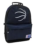 NBA National Basketball Association - Zaino scolastico, collezione ufficiale, Blu marino, 30 x 43 x 14 cm