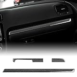 KUNGKIC Fibra di carbonio Consolle Centrale Rivestimento Dashboard Adesivi Decorativi Auto Accessori Interni Compatibile con Volkswagen Scirocco 2009 2010 2011 2012 2013 2014 Dashboard Trim