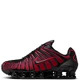 NIKE Shox TL, Sneaker Uomo, Black/Black-University Red, 42.5 EU