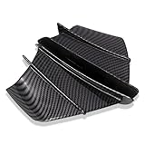 DAHJSD Alette motociclette per Honda TRX 450 2009-2018 – Ala Aerodinamica Moto, Spoiler Laterale, Motorcycle Fixed Wing, Carbon Fiber Winglets Universali,A