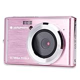 AGFA PHOTO Realishot DC5200 - Fotocamera Compatta, 21MP, Schermo LCD 2,4", Zoom Digitale 8x, Video HD 720p, Batteria al Litio, Schede SD, Modalità Scena - Rosa