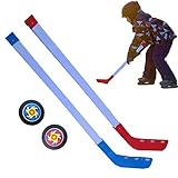 Mazza da Hockey su Ghiaccio per Bambini, Set da Hockey e Palla, Mazza da Hockey Professionale, educazione Fisica, Giocattolo per Esterni, con 2 Pucks