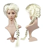 HOUGE Frozen 2 Parrucche Cosplay ELSA Anna, parrucca lunga sintetica Halloween Natale Donne Cosplay Party Costume quotidiano